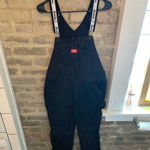 DICKIES PINSTRIPE OVERALLS